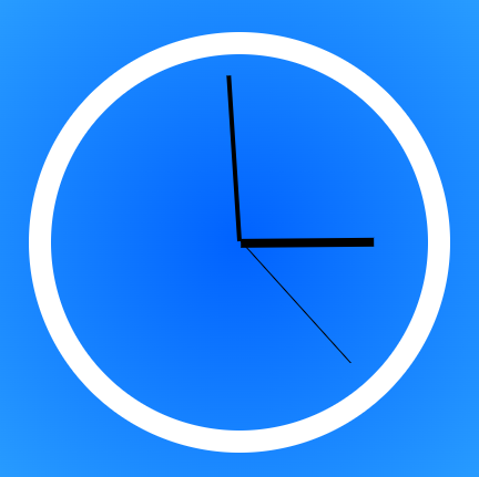 A 12-hour clock